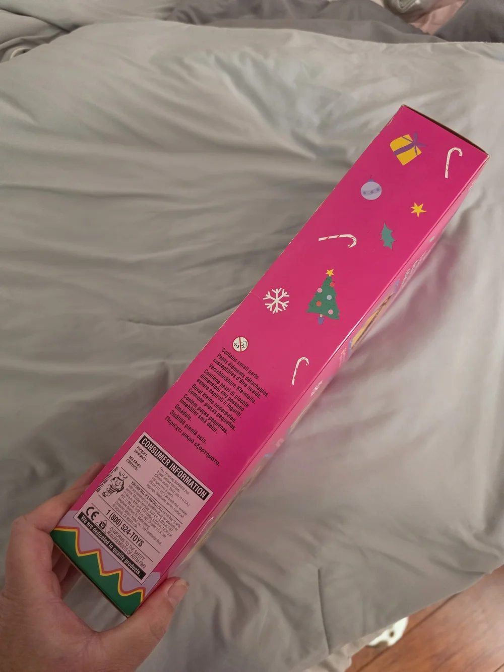 Barbie 1998 Tree Trimming Doll - In Box Pink Box